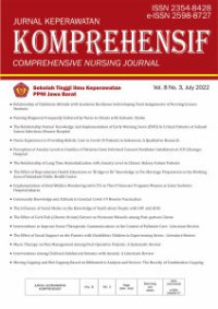 Image of Jurnal Keperawatan Komprehensif Vol. 8, No. 3 Juli 2022
