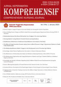 Image of Jurnal Keperawatan Komprehensif Vol. 9, No. 1 Januari 2023